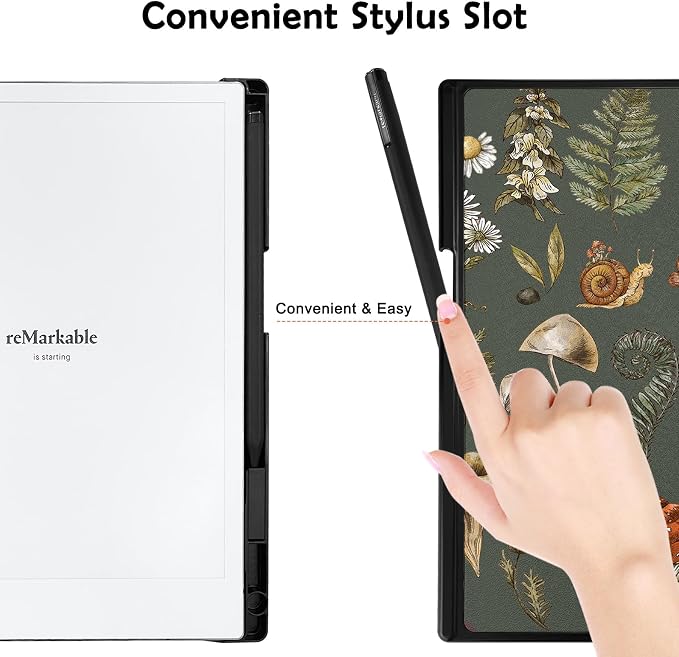 Case for Remarkable 2 Paper Tablet 10.3 2020 ReleasedLightweight and Hard Back Shell Protective Book Folio Cover with Built-in Pen HolderComes with Remarkable 2 Pen Tips.