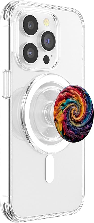 Rainbow Swirl in Oil Paint Style Pride Rainbow PopSockets Adhesive PopGrip