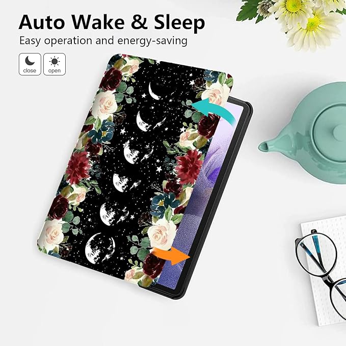 for 10.1 Amazon Fire HD 10 Tablet (13th Generation 2023 Release)PU Leather Multi-Angle Anti Slide Stand Cases with Auto Wake/SleepAnimals Dog Paws Galaxy