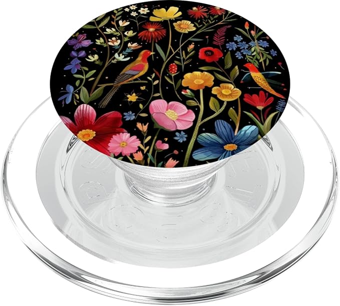 Floral Pattern Flower Lover Bloom Colorful PopSockets PopGrip for MagSafe