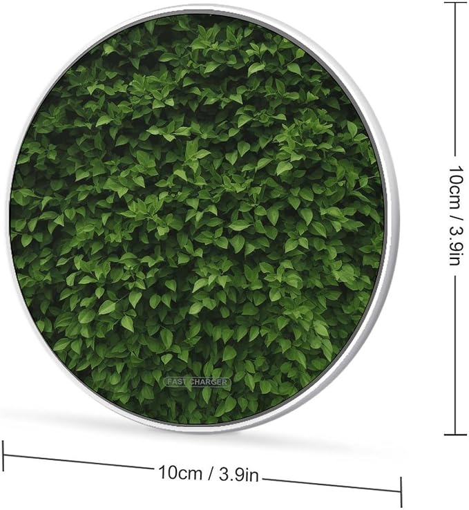 Hedge Wireless Charger with Aluminum Alloy Frame Qi Certified Fast Wireless Charging Pad 10W Charging Station Portable Phone Charger for All Wireless Charging Phone