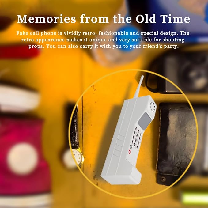 Retro 90s Mobile Phone Prop - Black for 80s 90s Party Decor &amp Home Living Room Decor
