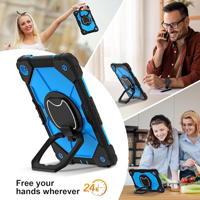 Dteck Case for Samsung Galaxy Tab A 8.0 (2015) Tablet SM-T350/355/357 Case 8 Inch PU Leather Lightweight Folio Case with Card Slots/Stand Features Cute Cartoon Protective Cover Purple Butterfly