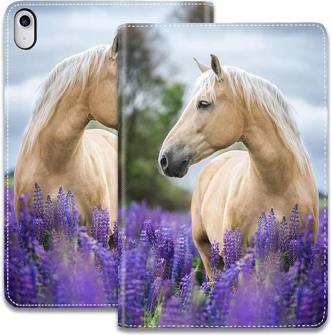 Case for iPad (A16) 11th Generation 11 Inch 2025 / iPad 10th Generation 10.9 Inch 2022 Ultra-Thin Multi-Angle Protective Cover with Auto Sleep/Wake A Dark Horse