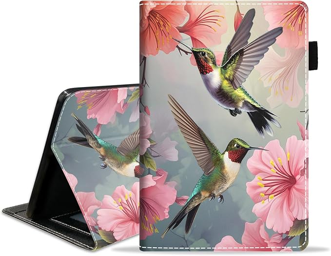 Case for Amazon Fire HD 8/HD 8 Plus Tablet (8 12th/10th Generation 2024/2022/2020 Release) Slim PU Leather Stand Folio Cover with Auto Wake Sleep African Woman Wolf