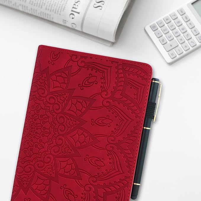 Dteck Wallet Case for Galaxy Tab S10+/S9+/S7 FE/S8+/S7 Plus 12.4 Tablet Premium PU Leather Folding Stand Auto Wake/Sleep Pen Holder Case with Hummingbirds