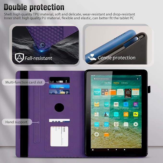 Case for FM 11 (13th Gen 2023) Multi-Angle Stand with Flexible Fixation Auto Wake/Sleep TPU Material (Brown)