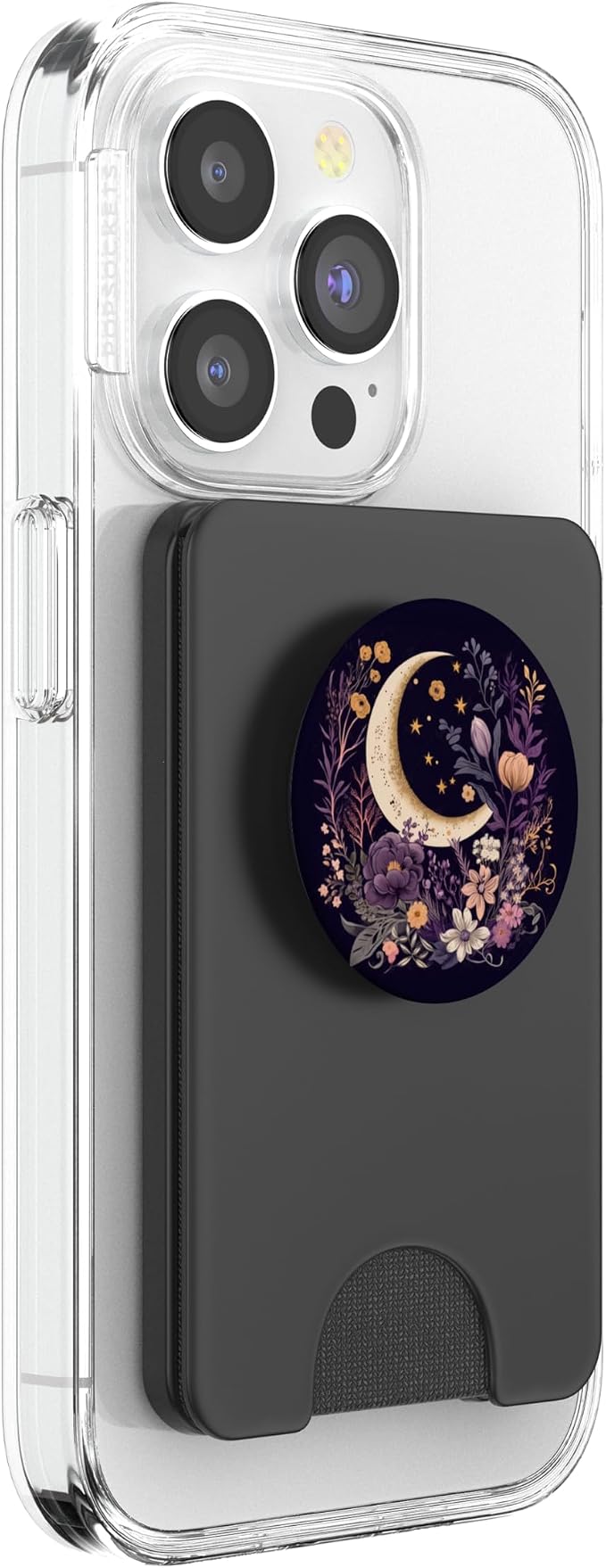 Cute Elegant Minimal Boho Decor Art Design Co Boho Moon Phases Floral Aesthetic Chic PopSockets Adhesive PopGrip for iPhone 11
