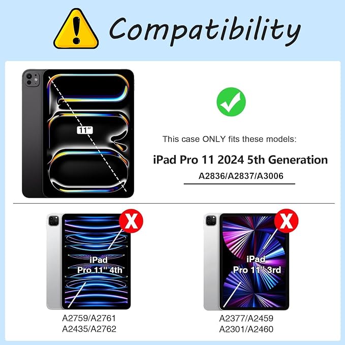 Case for iPad Air 11-inch (M4 2026 / M3 2025 / M2 2024) iPad Air 5th/4th Gen (2022/2020) 10.9 Slim PU Leather Folio Stand &amp Auto Sleep/Wake Protective Smart Cover Tree Fluorescent