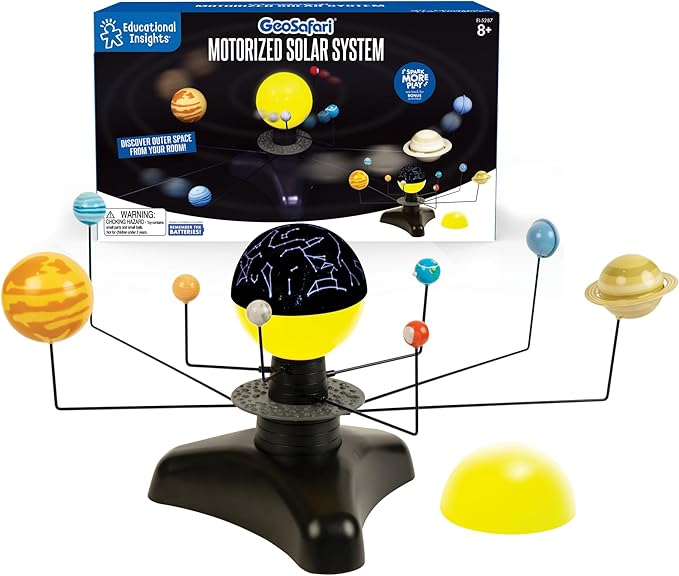 Educational Insights GeoSafari Motorized Solar System - Space Toys & STEM Learning for Kids, Model Planet Kit, Science Classroom or Bedroom Decor, Astronomy Sets and Gifts for Boys & Girls Ages 8+