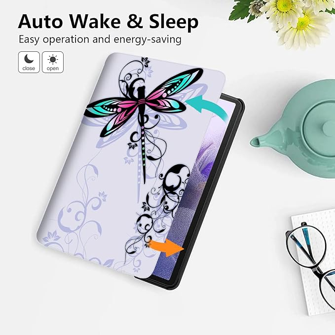 for 10.1 Amazon Fire HD 10 Tablet (13th Generation 2023 Release)PU Leather Multi-Angle Anti Slide Stand Cases with Auto Wake/SleepAnimals Dog Paws Galaxy