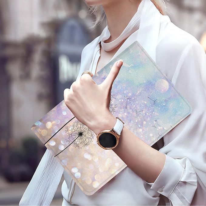 FUYOCWE for iPad Pro 13 Inch Case (M47th Generation2024 Model A2925A2926A3007)PU Leather Slim Folding Stand Case for iPad 13 7th GenAuto Sleep Wake Cover -A Dream Catcher Wolf