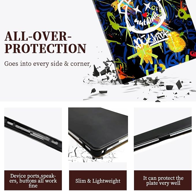 Case Compatible for FESABOLE F11 11 Inch Tablet Case Cover [360-Degree Rotating Support][Hardened Edge Protection Against Drops] TYX
