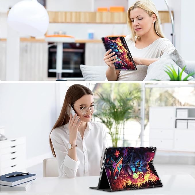 Case for iPad 10.2/10.5，iPad 9th/8th/7th Gen，for iPad 10.2 inch 2021/2020/2019/iPad Air 3rd Gen/Pro 10.5 - Slim Fit Standing Cover with Auto Sleep/Wake，Enchanted Forest 2
