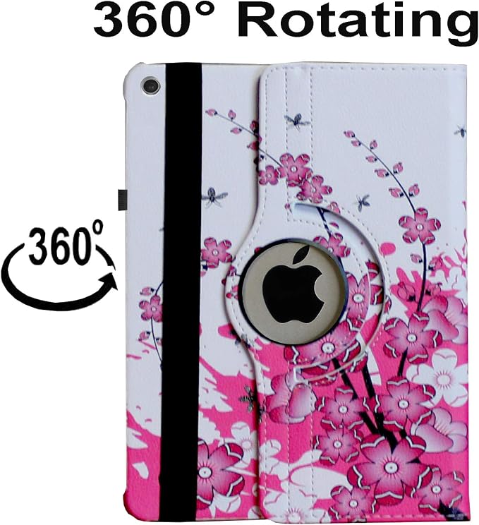 Case for iPad 10.2 inch for iPad 9th 8th 7th Generation Rotating Stand Smart Magnetic Auto Wake Up/Sleep Cover for A2602 A2603 A2604 A2605 MK2L3LL/A MK2P3LL/A MK673LL/A (Black)