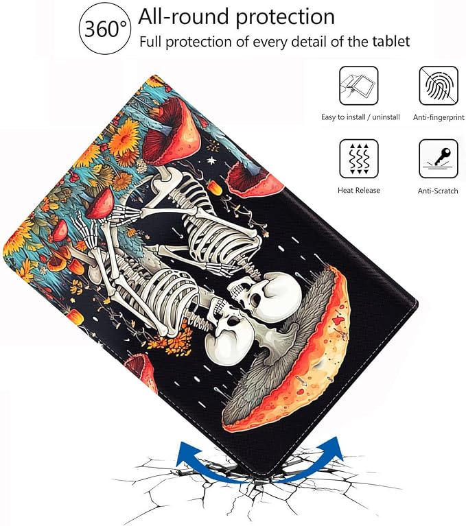 for iPad mini 7 (A17 Pro) 2024 Case/iPad mini 6 2021 Case Adjustable Stand Auto Wake/Sleep Smart Leather Cover for iPad mini 7th/6th Generation 8.3 Inch Sloth