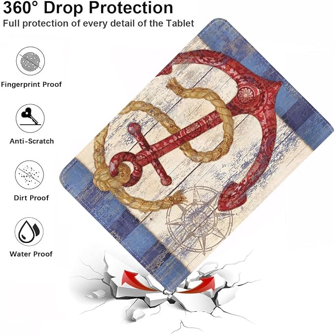 Case for Samsung Galaxy Tab S10 Lite/ S10 FE/ S9 FE 5G 10.9 Inch/ S9 11 Inch - Slim PU Leather Folding Stand Folio Cover with Auto Sleep/Wake American Flag &amp Bullets