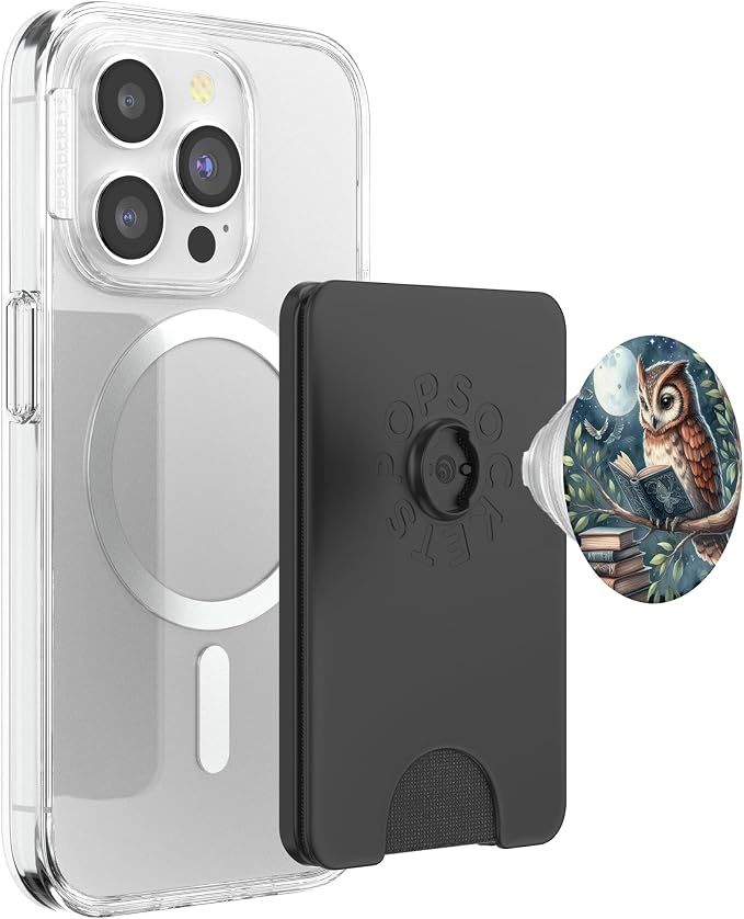 Book Owl Bookish PopSockets PopGrip for MagSafe