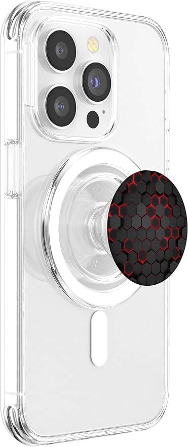 Cool Red and Black Cell Phone Button Holder Pop Out Knob PopSockets Adhesive PopGrip