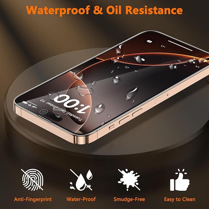 3 Pack for iPhone 16 Screen Protector Film (NOT Glass) Ultra-Thin Flexible Hydrogel Film Screen Protector for iPhone 16 Plus with [Easy Installation Tray] Non-breakable