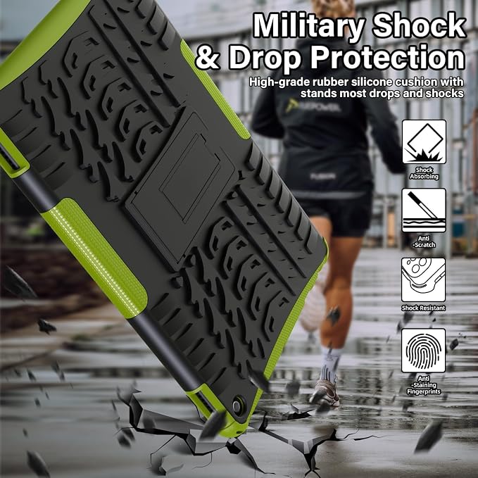 for 2023 Release Tablet Flre HD 10 &amp HD 10 Plus Case | 13th Generation Heavy Duty Dual Layer Shockproof Impact Resistance Protective Case with Kickstand for Kids