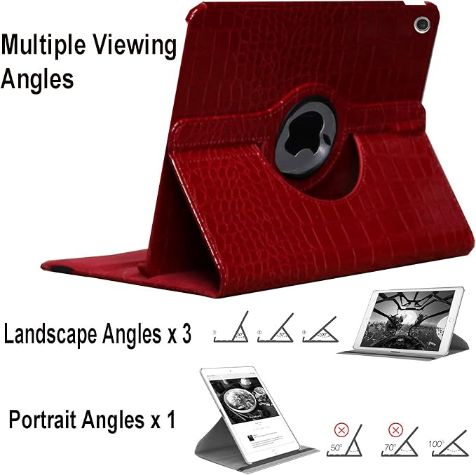 Case for iPad 10.2 inch for iPad 9th 8th 7th Generation Rotating Stand Smart Magnetic Auto Wake Up/Sleep Cover for A2602 A2603 A2604 A2605 MK2L3LL/A MK2P3LL/A MK673LL/A (Black)