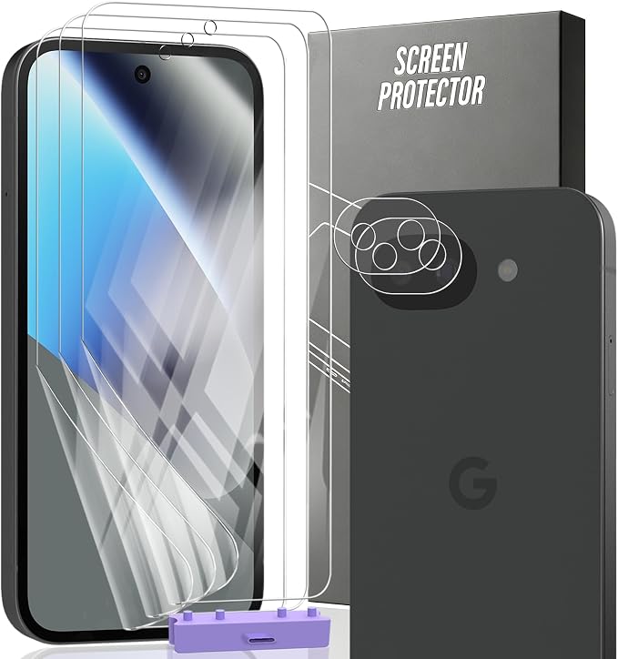 for iPhone 17 Pro Max Back Screen Protector Flexible Film Not Glass with Camera Lens Protector 2+2 Pack Self-Healing Anti Scratch HD Clear Soft TPU Protective Hydrogel Film