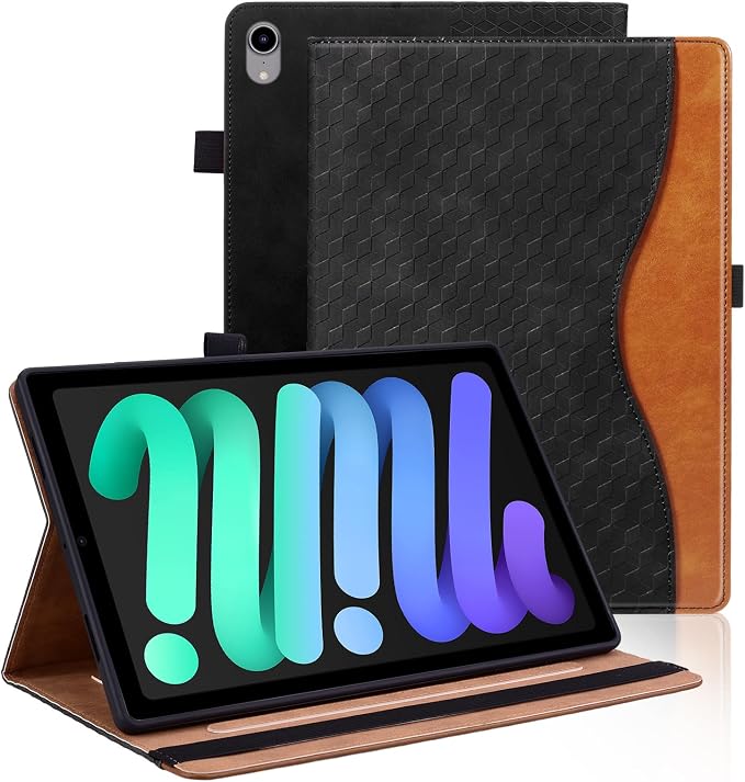 Case for iPad 9th 8th 7th Generation (2021/2020/2019) 10.2 InchiPad Air 3rd Generation PU Leather Cover Multi-Angle Viewing Stand with Card Pocket for ipad 9th Generation CaseBlack