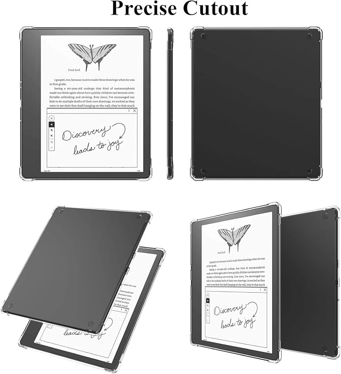 Clear Case for All-New Amazon Kindle Fire Max 11 Tablet (13th Generation 2023 Release) 11 Slim Lightweight Shell Transparent Soft TPU Back Shockproof Crystal Reinforced Corner Cover Clear
