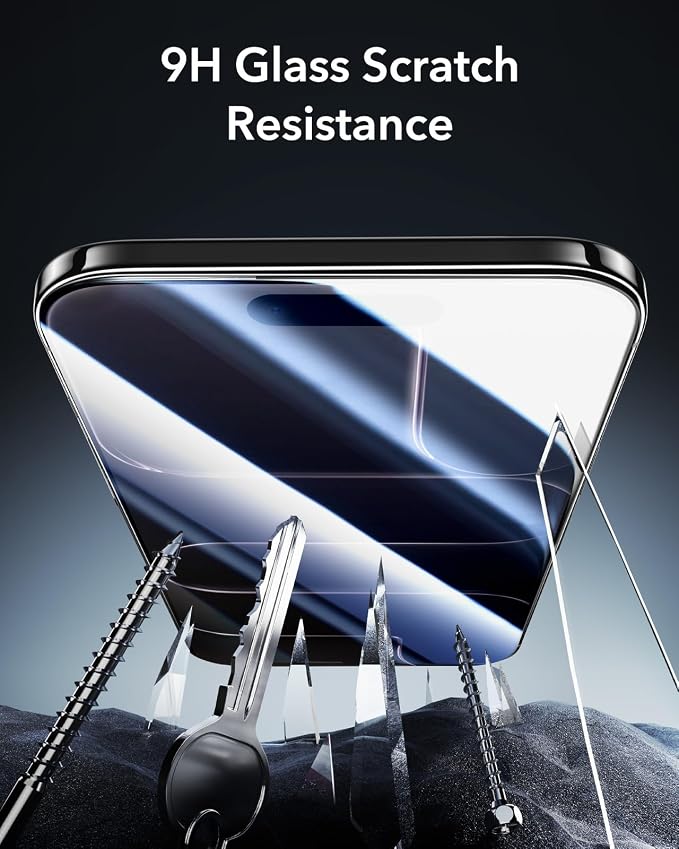 ESR 3 Pack for iPhone 14 Plus/13 Pro Max Screen Protector Armorite | 7X Impact Absorption 9H+ Tempered Glass Easy One-Pull Installation Full-Coverage Protection UltraFit Tray Bubble-Free