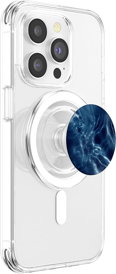 Cell Phone Button Pop Out Holder for Hand Watercolor Blue PopSockets PopGrip: Swappable Grip for Phones &amp Tablets