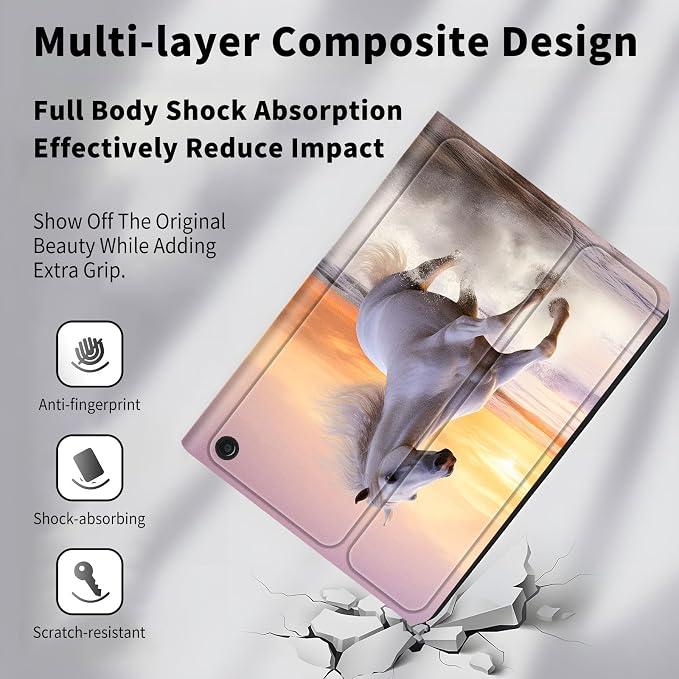 Case for All-New Amazon Kindle Fire HD 10 &amp 10 Plus 11th Generation 2021 Release 10.1 inchSlim Folding Stand Cover with Auto Wake/SleepAmerican Girls