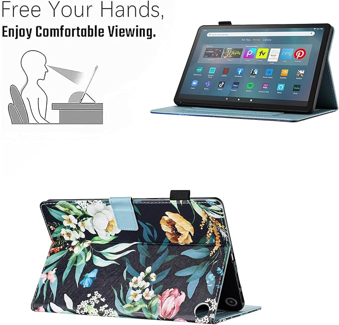 Case for Amazon Fire Max 11 Tablet (13th Generation 2023 Release) Auto Wake/Sleep Premium PU Leather Folding Stand Cover with Pen Holder &amp Multiple Viewing Angles - Beach