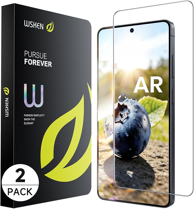 WSKEN for Samsung Galaxy S26 Ultra Screen Protector - AR Original Visual Fingerprint Unlock [100% Anti Reflection] Shatterproof Anti Glare 9H+ Tempered Glass S26 Ultra Screen Protector 2 PCS