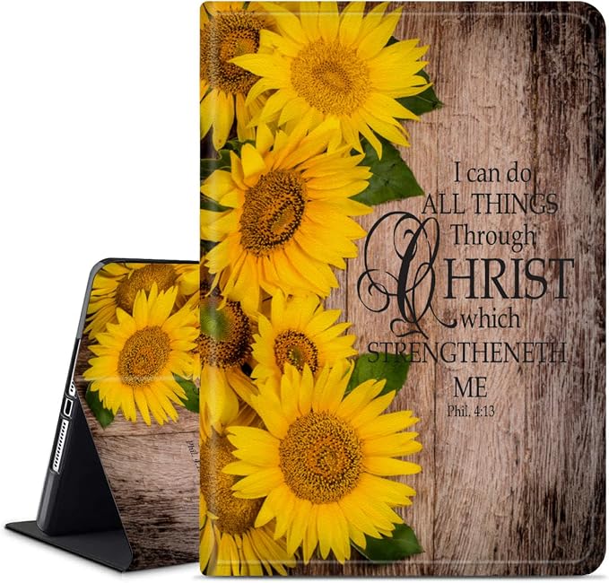 Compatible for iPad Air 13 inch Case (M3 2025 /M2 2024)/Pro 12.9 inch (6th/5th/4th/3rd 2022/2021/2020/2018)Adjustable Stand Protect CoverAnchor Christian