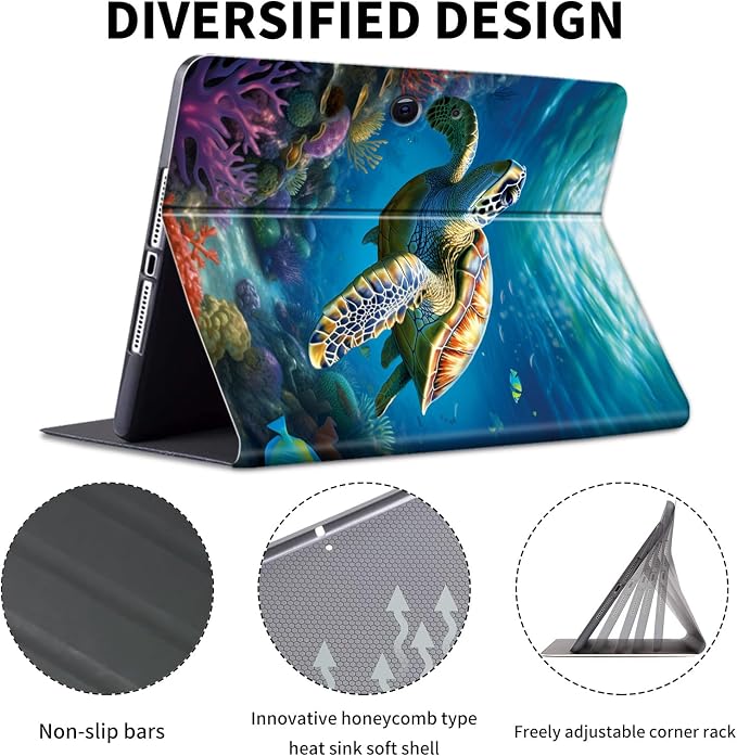 Case for Microsoft Surface Pro 11/10 / 9 13 InchPU Leather Cute Slim Folio Adjustable Stand Cover Case for Surface Pro 11th Edition AIArt Red Dragonfly