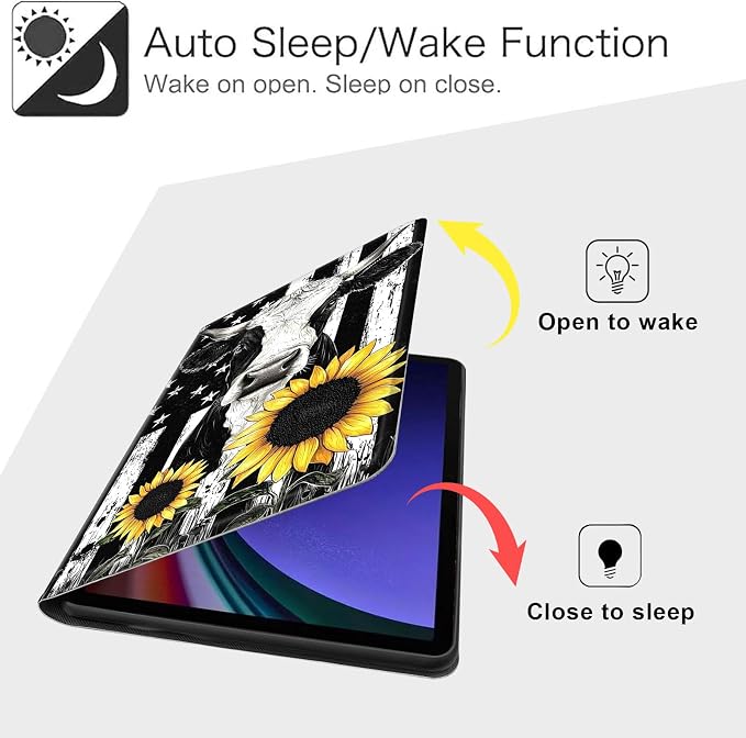 Case for Samsung Galaxy Tab A11 Plus 2026 &amp Galaxy Tab A9+ 11 Slim Smart Stand Cover with Auto Wake/Sleep Shockproof Protective Shell for Work &amp School Astronaut