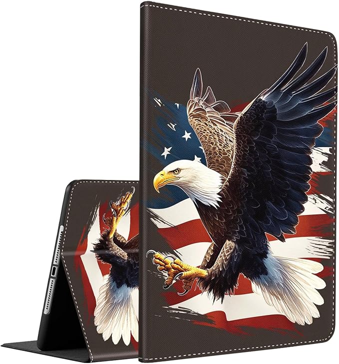 Case for iPad (A16) 11th Generation 11 Inch (2025) iPad 10th Generation 10.9 Inch (2022)，Slim Fit Foldable Standing Cover Case with Auto Sleep/Wake ，Moth Moon