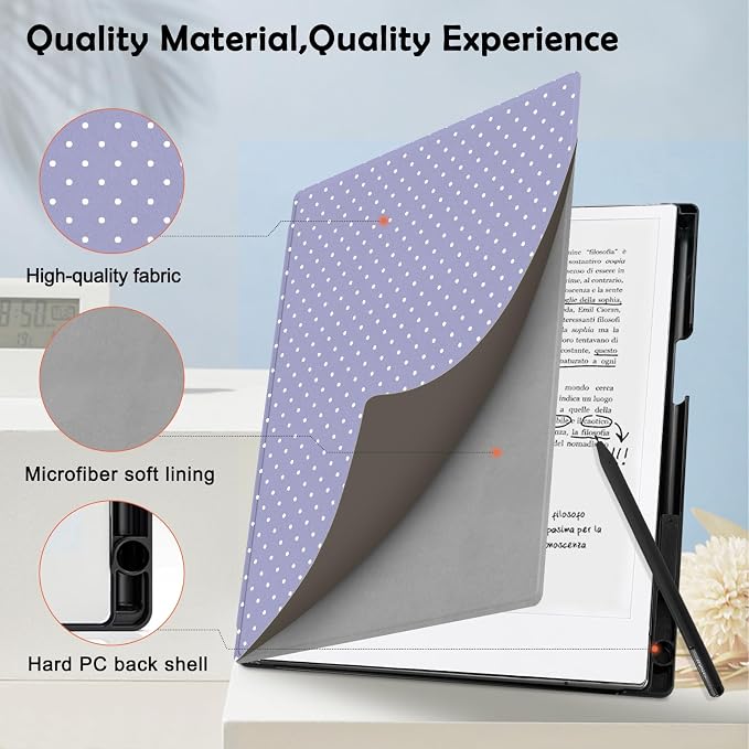 Case for Remarkable 2 Paper Tablet 10.3 2020 ReleasedLightweight and Hard Back Shell Protective Book Folio Cover with Built-in Pen HolderComes with Remarkable 2 Pen Tips.