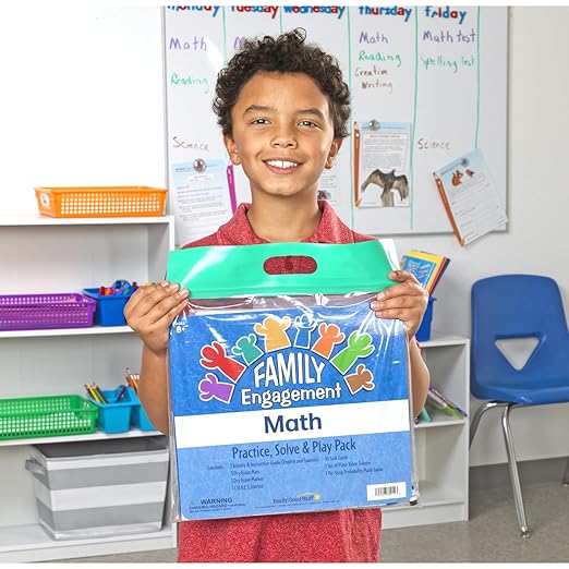 Really Good Stuff Family Engagement Math – Practice, Solve & Play Pack - Third Grade