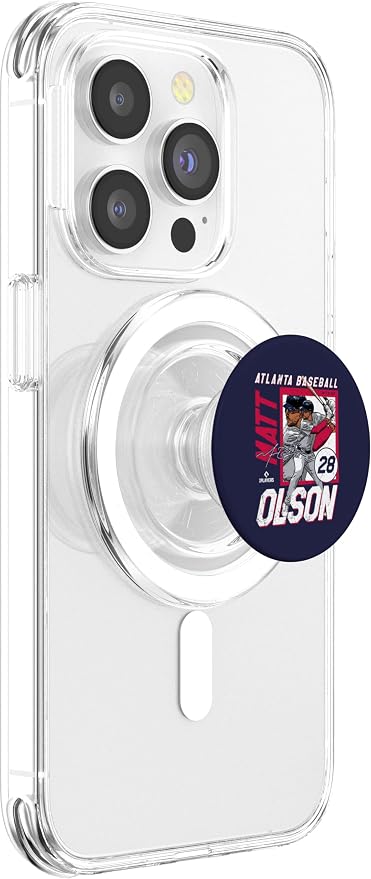 Matt Olson | Atlanta MLB Baseball Players| MLBMOL204M PopSockets PopGrip for MagSafe
