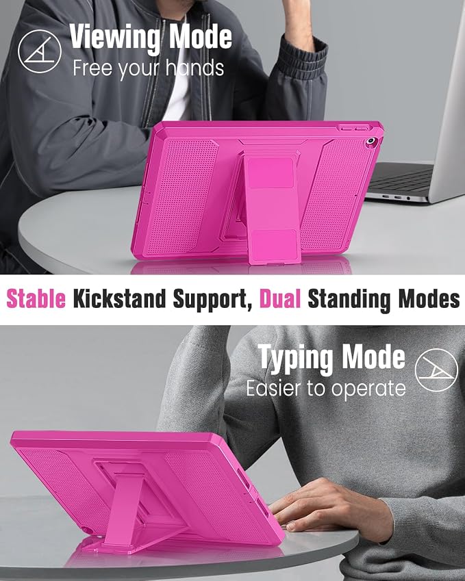 MoKo Shockproof Case Fit 2018/2017 iPad 9.7 6th/5th Generation Black | Heavy Duty Shockproof Full Body Rugged Hybrid Cover with Built-in Screen Protector for Apple iPad 9.7 Inch 2018/2017