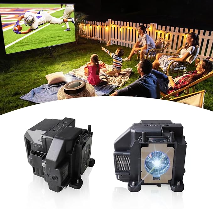SORNEICDR EL-PLP67 Replacement Projector Lamp Bulb Compatible with Epson ex5210 ex7210 ex3210 ex3212 vs210 vs220 s11 x12 x15 eb-s02 eb-w12 PowerLite Home Cinema 500 707 710hd 750hd, with Housing