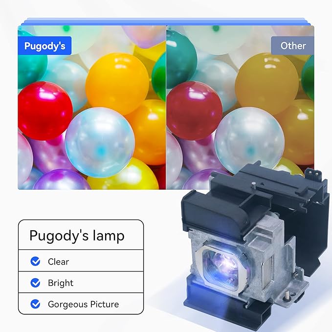 Pugody ET-LAA310 Premium Quality Replacement Projector Lamp Bulb with Housing for Panasonic PT-AE7000U PT-AT5000 PT-AE7000E PT-AE7000EA Projector