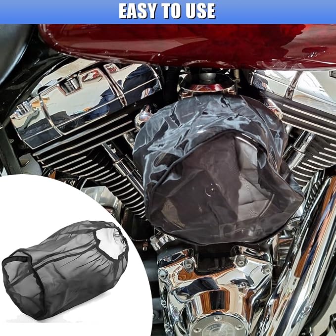 Air Intake Filter Sock Cover, Waterproof Dustproof Air Cleaner Protective Cover