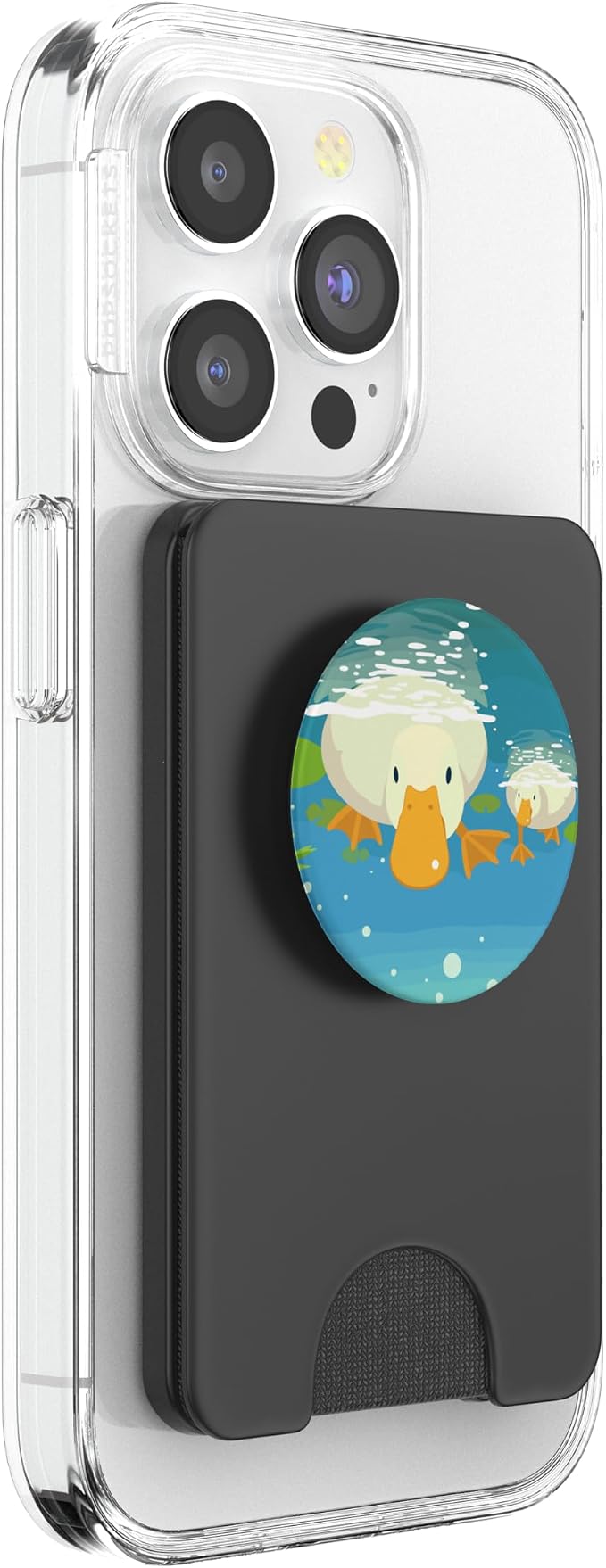 Blue Duck Pond Cartoon PopSockets Adhesive PopGrip