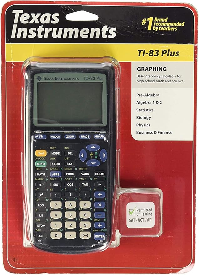 Texas Instruments TI-83 Plus Graphing Calculator (Renewed)