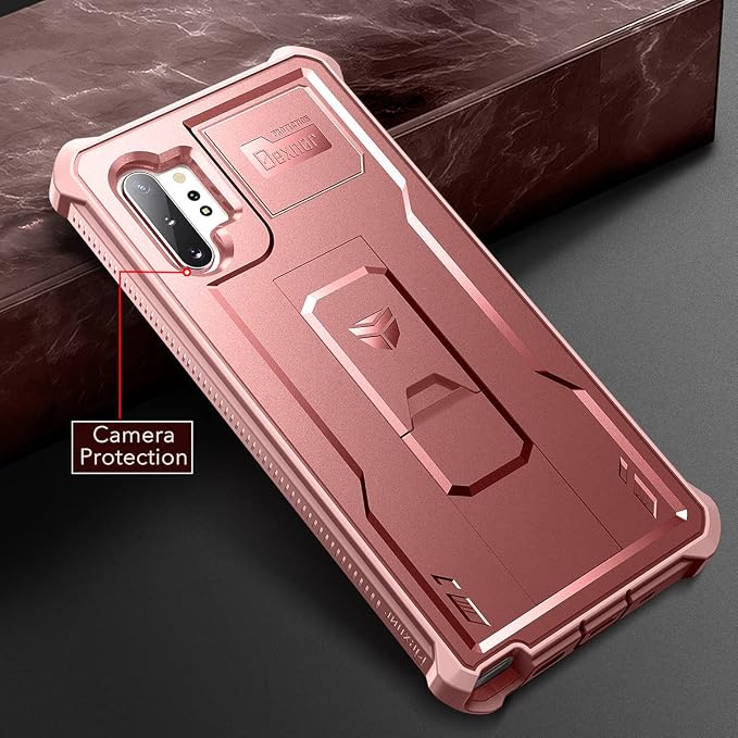Dexnor for Samsung Galaxy Note 10+ Plus Case [Built in Screen Protector and Kickstand] Heavy Duty Military Grade Protection Shockproof Protective Cover for Samsung Galaxy Note 10 Plus (Army Green)