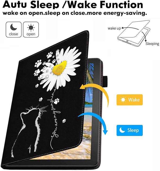 for Samsung Galaxy Tab A 8.0 Inch Case 2019 (SM-T290/T295/T297) PU Leather Folio Case Smart Cover with Stand &amp Auto Wake Sleep Baseball
