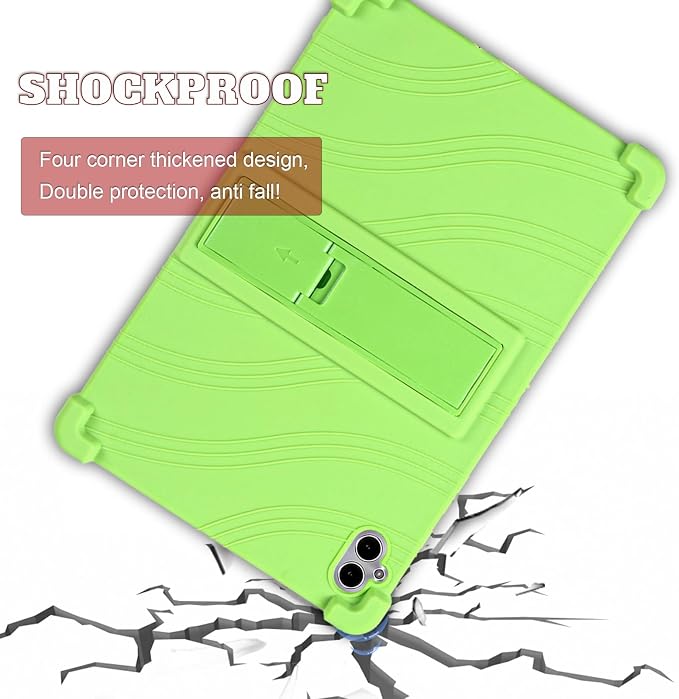 ATOOZ for Boost Celero 5G Tablet Case 10.95 Inch 2025Soft Silicone Shockproof Kids Case for Celero 5G Tablet 11 Inch with PC Stand (Black)